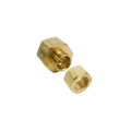 Power Vac 108-D brass compression fitting with orange grommet