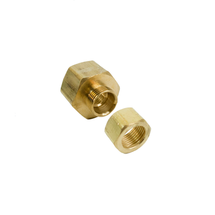 Power Vac Brass Compression Fitting with Orange Grommet, 108-D