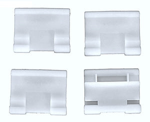 Poolvergnuegen 896584000-419 skirt brackets, four per pack, for The Pool Cleaner cleaners