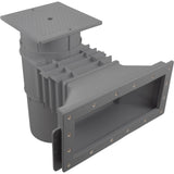 Hayward SP10852OMDGR Auto-Skim wide track outside mount skimmer in dark grey, front view