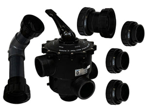 Waterco 2290820 3 inch sand filter multiport valve with plumbing