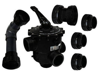 Waterco 2290820 3 inch sand filter multiport valve with plumbing