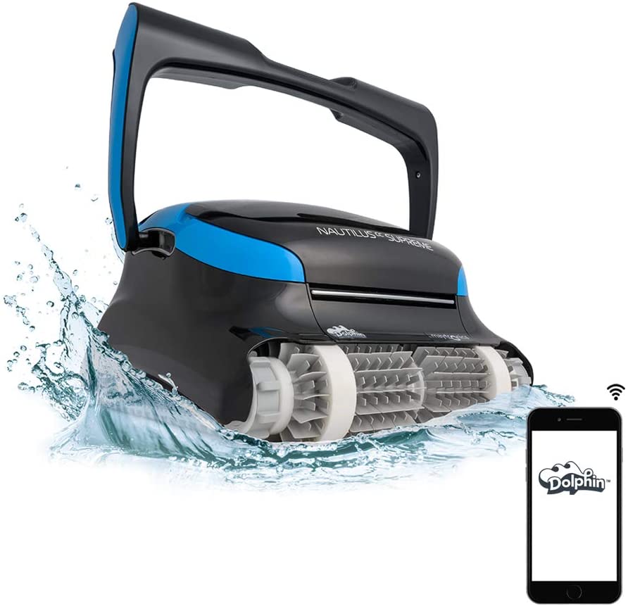 Maytronics Dolphin Nautilus CC Supreme robotic pool cleaner with WiFi
