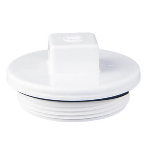 Super-Pro 25525-000-000 two inch white plug with o-ring