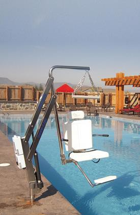 Spectrum Aquatics Traveler BP500 163330 battery powered ADA pool lift