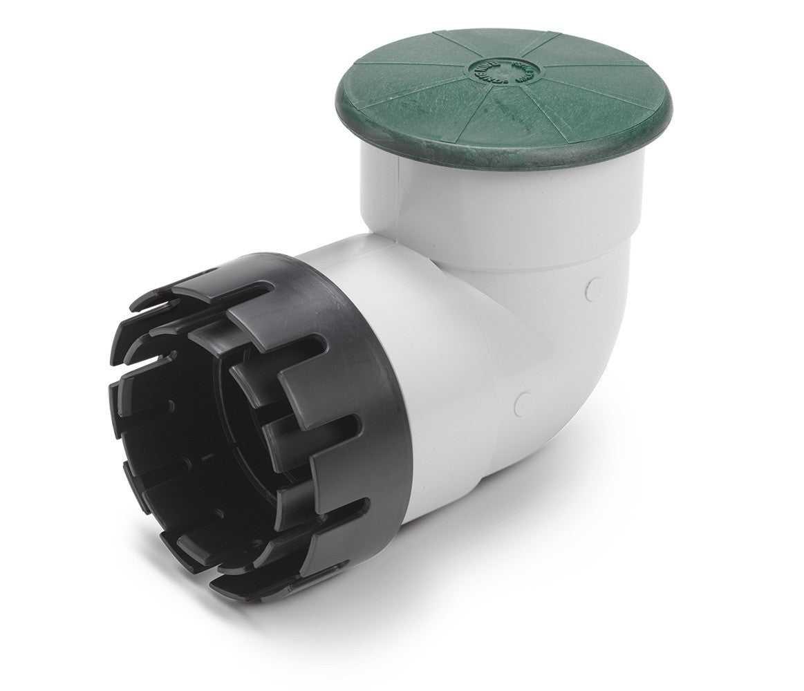 Rain Bird Drainage Pop-Up Relief Valve With 4" PVC Elbow And Hub Fitting Adapter