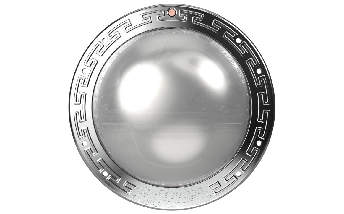 Pentair EC-602237 IntelliBrite Architectural Series light, lit in color