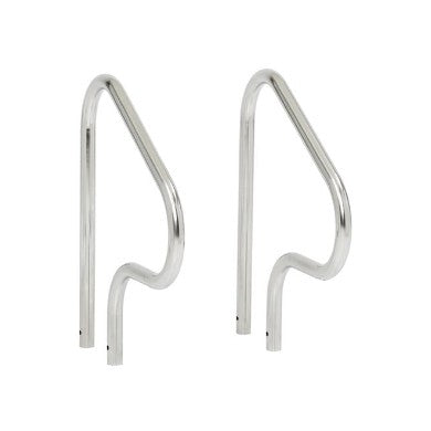 S.R. Smith 26" Figure 4 Sealed Steel Handrail with Escutcheons, Gray | F4H-102-VG