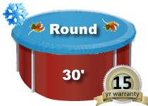 Cypress Emperor 30' Round Above Ground Pool Winter Cover | 121234A
