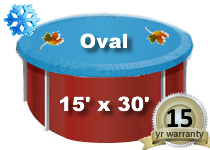 Cypress Emperor 15' x 30' Oval Above Ground Pool Winter Cover | 12121934A
