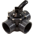 Hayward PSV3S2DGR 2 in by 2-1/2 in PSV Series 3-way diverter valve in PVC