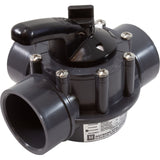 Hayward PSV3S2DGR PSV Series 3-way diverter valve, side view