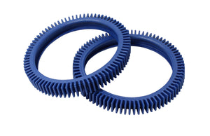 Hayward PVXS16PK2-234 metallic blue Super Hump wheel tread for AquaNaut 400 cleaners