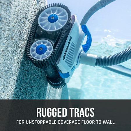 Hayward W3HSCTRACCU TracVac suction pool cleaner, tires and tracks