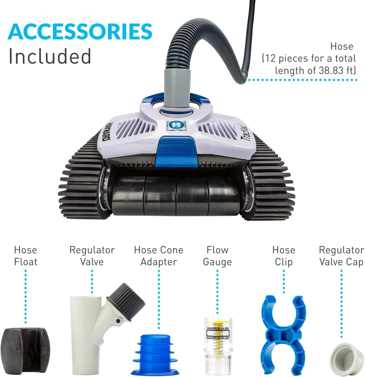Hayward W3HSCTRACCU TracVac suction pool cleaner, what is included