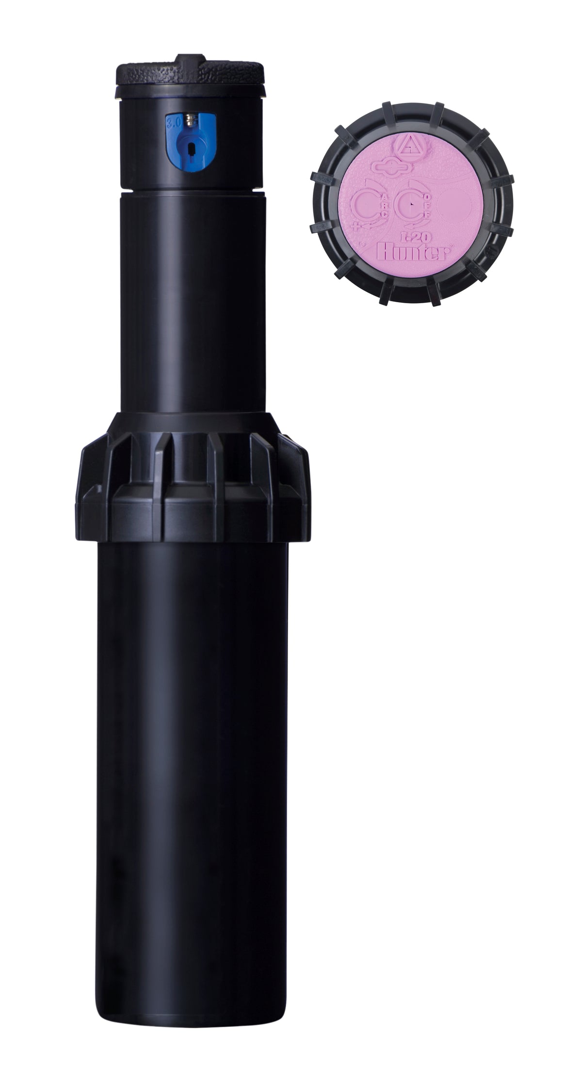 Hunter I-20-04-R, 4" Plastic Pop-up I-20 Rotor with Check Valve & Reclaimed Water ID