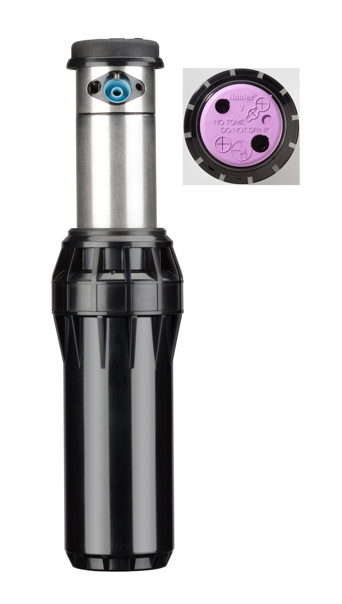 Hunter I-40-04-SS-R; I-40 Rotor, 4", adjustable from 50° to 360°, 1" inlet, stainless steel riser, check valve, reclaimed ID,