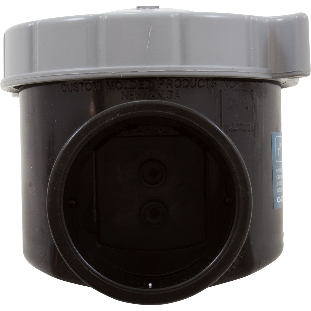 CMP Hydro Seal check valve 25830-400-000, end view showing socket and spigot