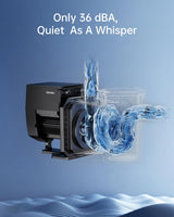 Only 36 dBA, quiet as a whisper: water moving through the iGarden P Series pump