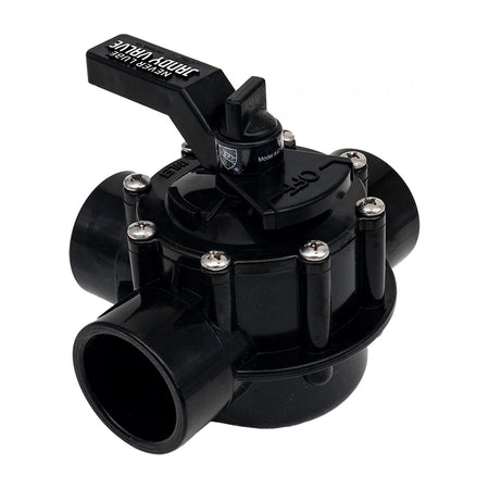 Jandy 4715 Neverlube 3-port diverter valve, angled view