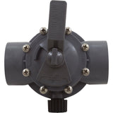 Zodiac Jandy 2in - 2.5in Positive Seal 2 Port Valve CPVC Gray | 2876, view 2