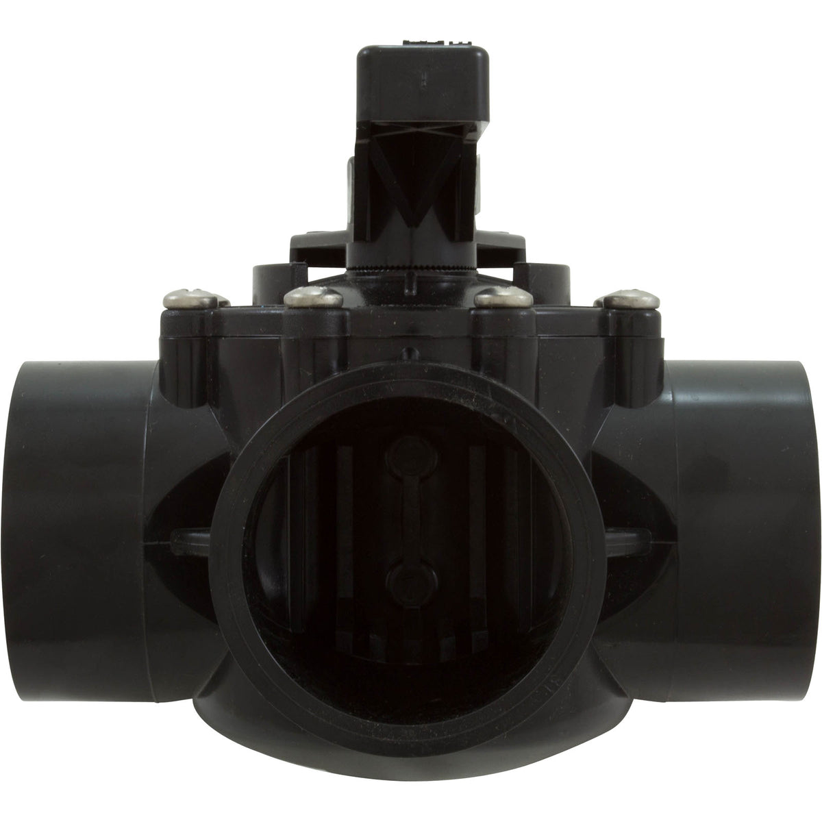 Jandy 4717 NeverLube 3-way diverter valve, angled view