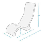 Ledge Lounger Signature Collection chair dimensions diagram