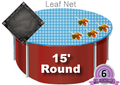 Pooltux Above Ground Leaf Guards Winter Cover 15' Round | LN18A
