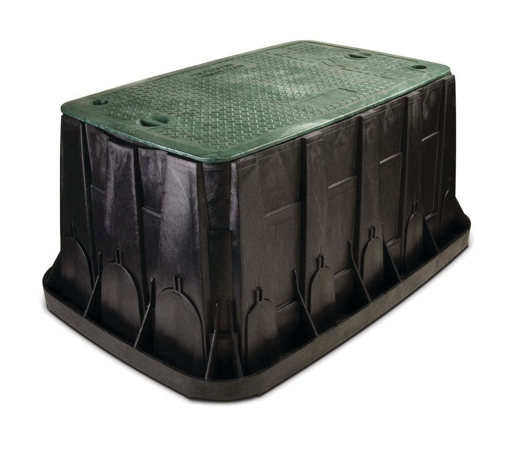 Rain Bird VBMAXH - Maxi Jumbo Valve Box - Black Body With Green Lid + 2 Locks