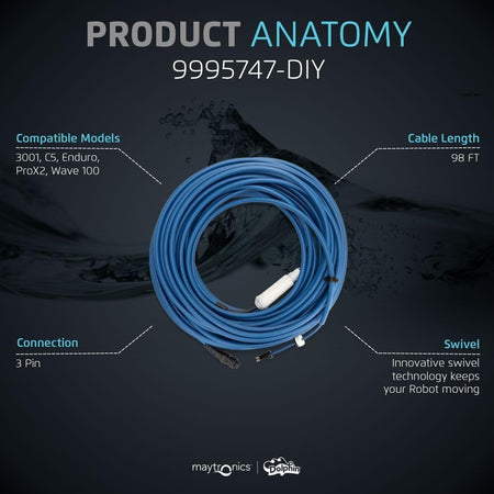 Maytronics 9995747-DIY 30 m dynamic cable, full length