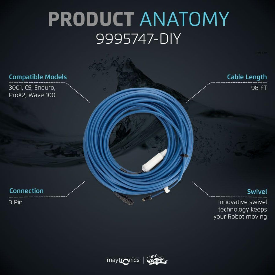 Maytronics 9995747-DIY 30 m dynamic cable, full length