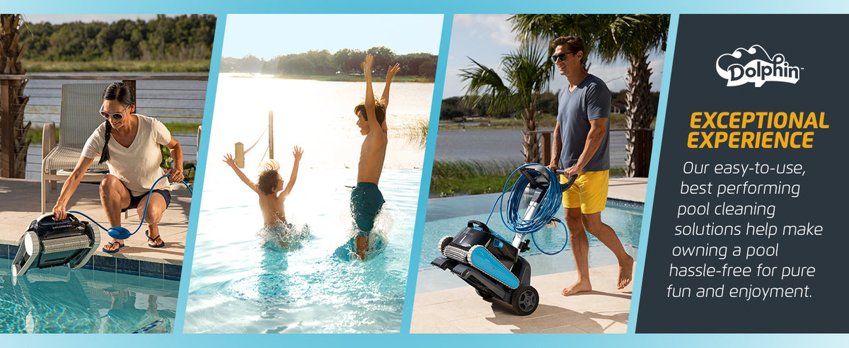Exceptional experience. Our easy to use, best performing pool cleaning solutions help make owning a pool hassle free for pure fun and enjoyment.
