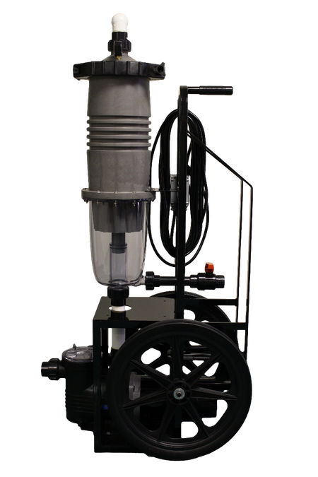 Waterco Ultra-Vac cart with pump and MultiCyclone 12 Ultra