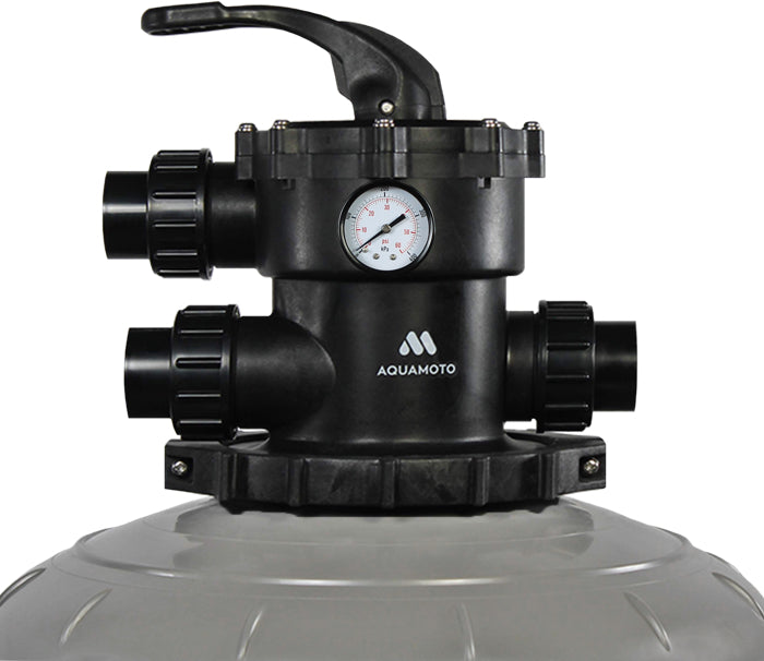 Aquamoto Nanowave 6 position multiport valve with quick connect unions