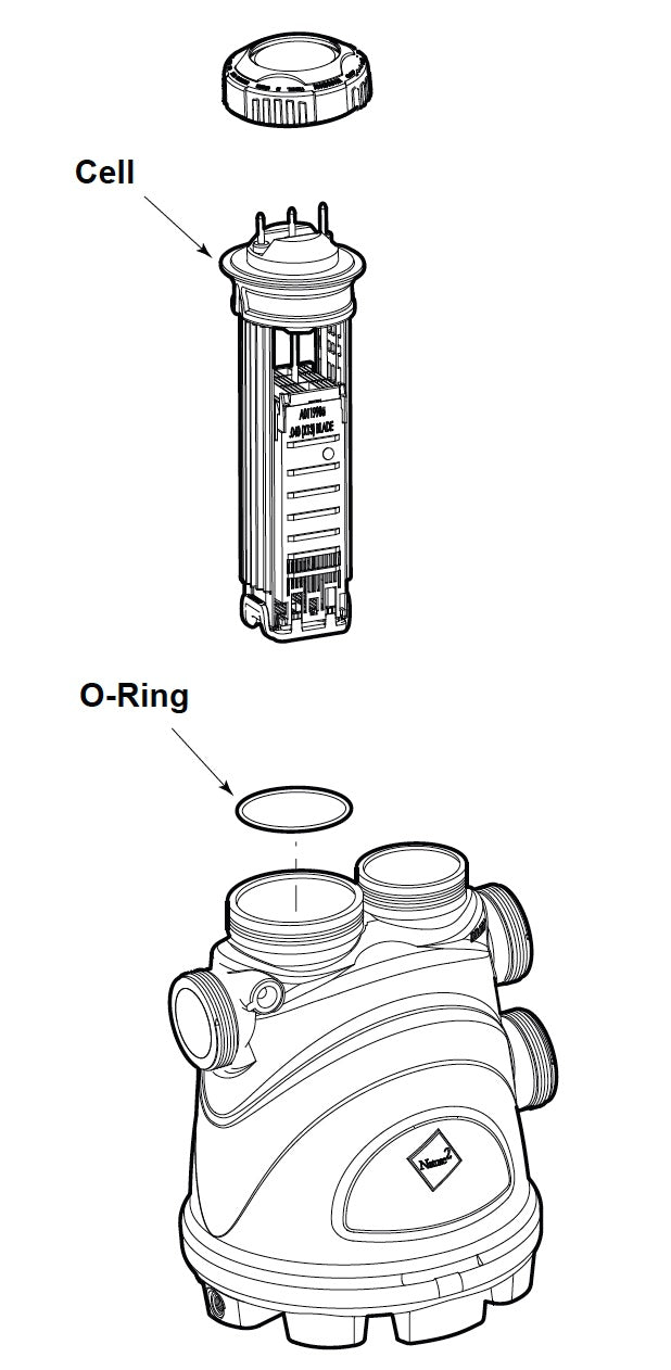 Zodiac R0503000 kit contents: Nature2 Fusion Soft cell, electrode and o-ring