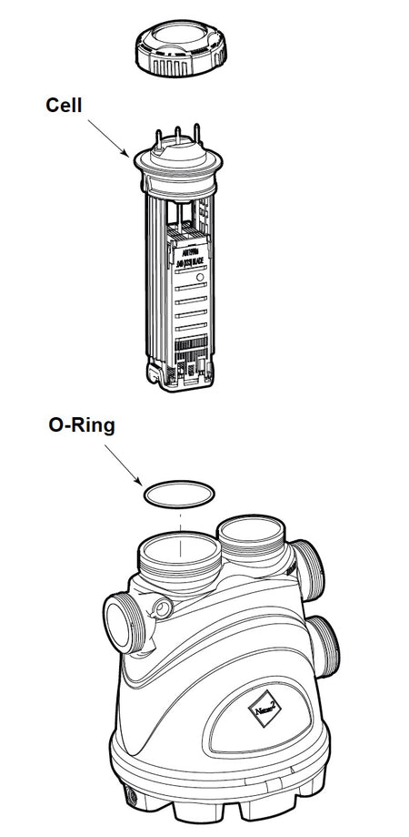 Zodiac R0503000 kit contents: Nature2 Fusion Soft cell, electrode and o-ring