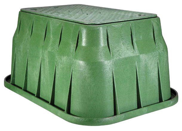 NDS 13" x 24" x 15" Pro-Spec Series - Green Box / Green Bolt-down Cover, Water
