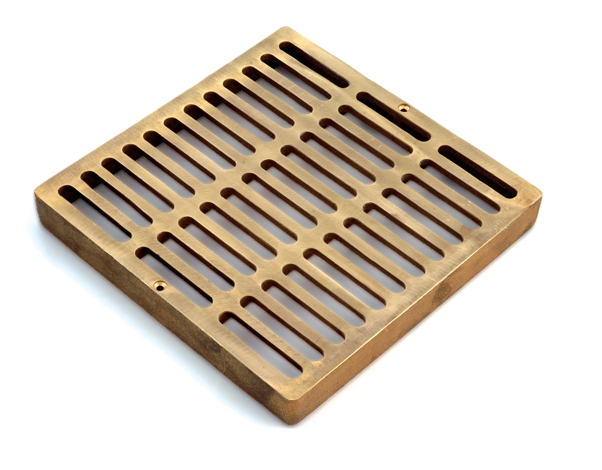 NDS 930B, 9" Square Brass Grate