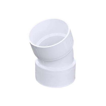 NDS 3 in. PVC Drainage 22.5-Degree Elbow (3P04)
