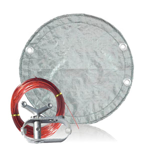 Pooltux AG Pool King Winter Cover 12x18-ft Oval Silver | 121622ASBL