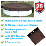 PoolTux BB1220 winter cover, packaged