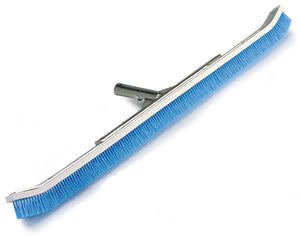 Pentair R111342 24 inch curved pool brush with blue nylon bristles