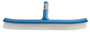 Pentair R111366 18 inch curved pool brush with ABS plastic back and white polypropylene bristles
