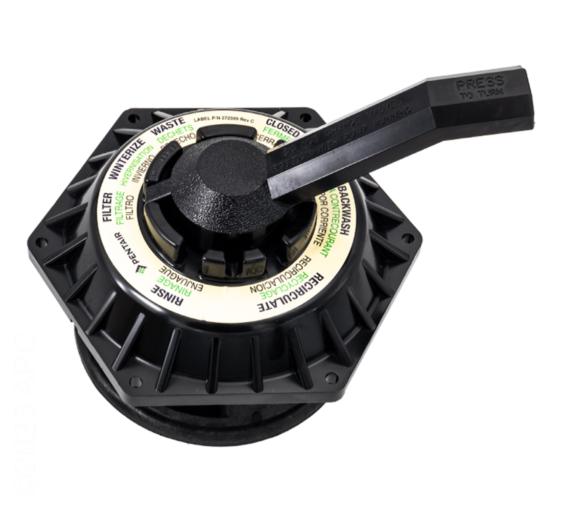 Pentair 272531 valve top with diverter, top view