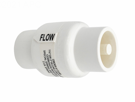 Pentair Rainbow R172288 chemical resistant check valve, side view