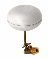 Pentair T26 brass float valve, front view