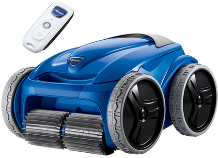 Polaris 9550 Sport 4WD robotic pool cleaner with motion sensing remote