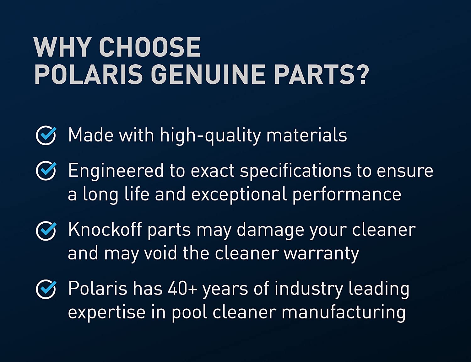 Polaris 9-100-3100 genuine feed hose components: hose sections, swivels, floats and nuts