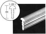 White vinyl pool liner lock wedge strip seated in a beaded liner track