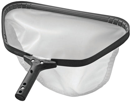 PoolStyle PSBKFINE 17 inch Black Knight leaf rake with fine mesh bag